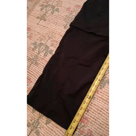 Prana Monarch‎ Women's Convertible Hiking Pants Size 12 Regular Black Zip Off - Picture 12 of 13